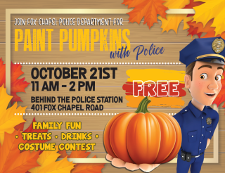 Paint Pumpkins with Police