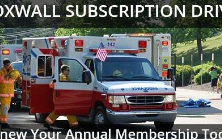 Foxwall Subscription Drive Photo of Ambulance